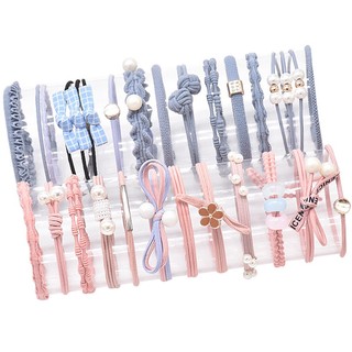Set 12 Dây Cột Tóc Co Giãn Phong Cách Hàn Quốc Cho Nữ