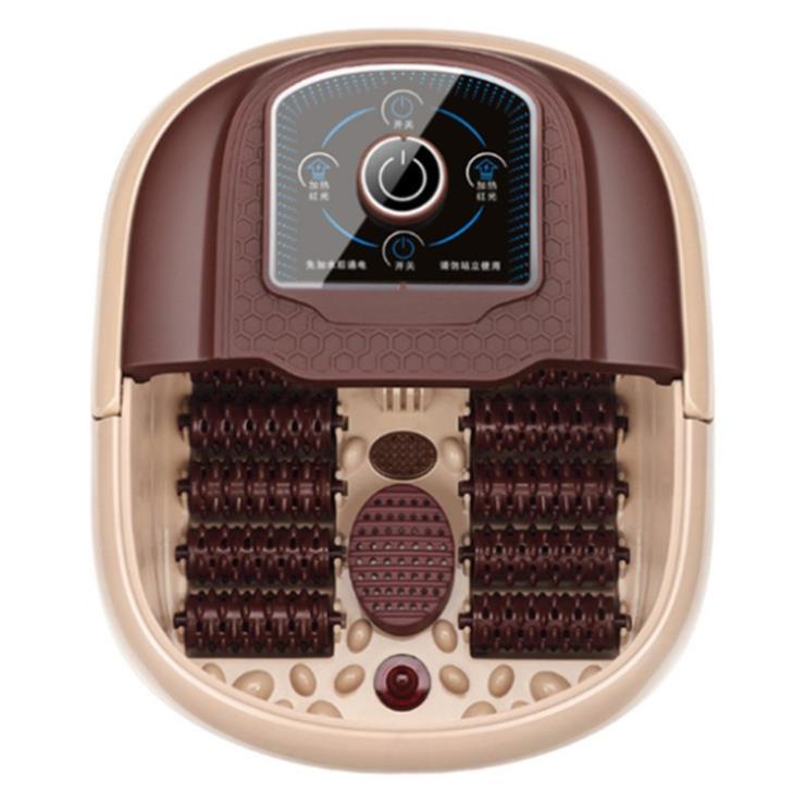 Bồn Ngâm Chân Có Con Lăn Massage , Chậu Ngâm Chân Massage Trị Liệu 500W Sục Khí Tự Động, Tự Làm Ấm [tặng móc khóa]