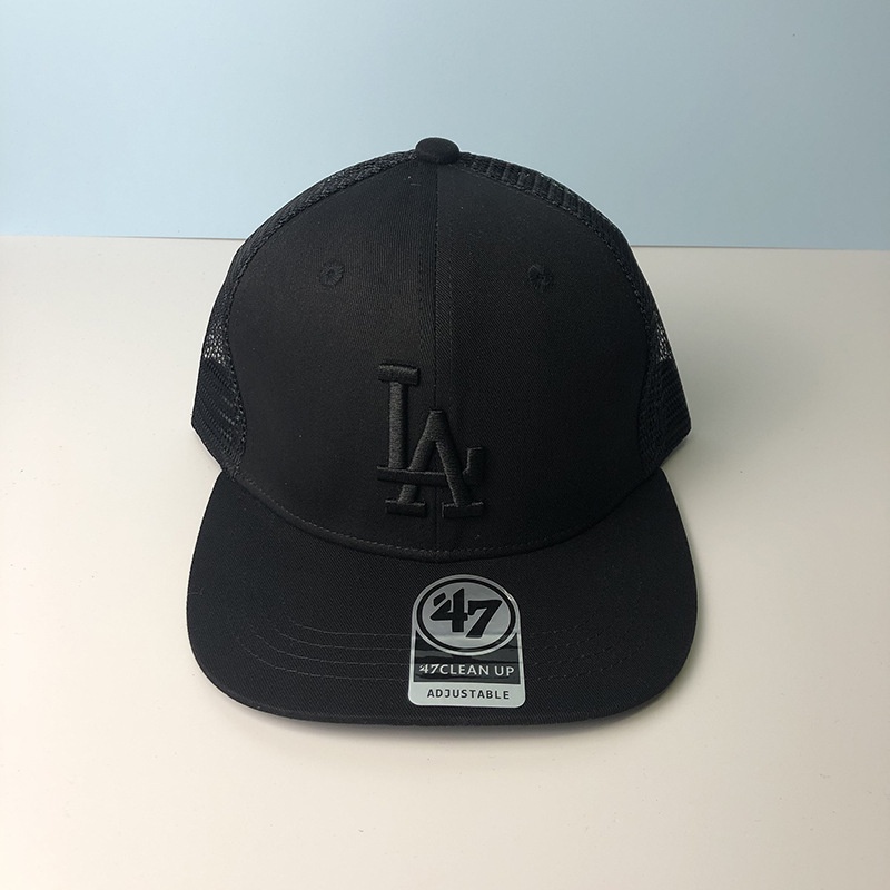 47brand Mũ bóng chày Mũ lưới Tấm che nắng thoáng khí Mũ bóng chày LA Mũ vành phẳng