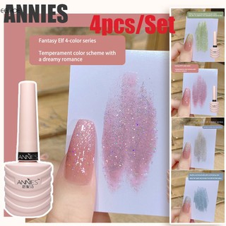 Set 4 lọ nước sơn móng tay kim tuyến 10ml