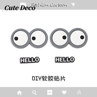  Sáng Tạo Phụ Kiện Mắt Nhỏ Jibbitz Charm Crocs Giày Trang Trí PVC 