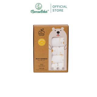 K001 set 5 khăn sữa sợi tre lụa la pomme phối màu
