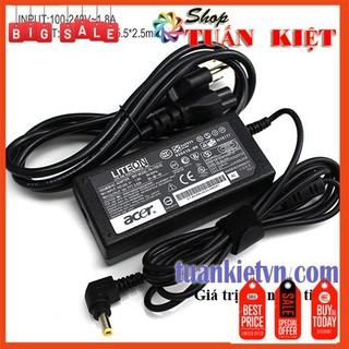 Sạc Laptop Acer 19v-3.42A 65W hàng zin xịn BẢO HÀNH 12 THÁNG ĐỔI MỚI