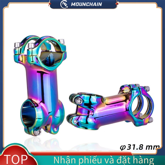 Pô Tăng Xe Đạp 7 / 17 Độ 60-110mm Bằng Hợp Kim Nhôm Nhiều Màu 31.8mm