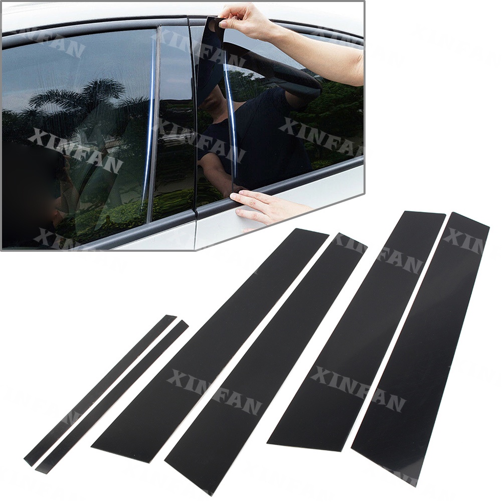 Bộ 6 Miếng Dán Trang Trí Cửa Xe Hơi Honda Civic 2006-2011 (4dr) 2007 2008 2009 2010