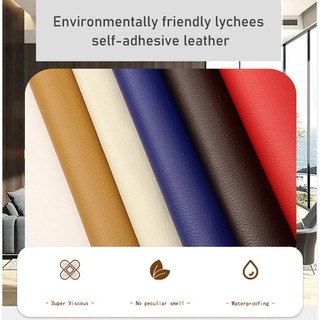 ZECHEN Miếng dán da tự dính sửa chữa ghế sofa bằng da trợ cấp miếng dán miếng dán vải da dính