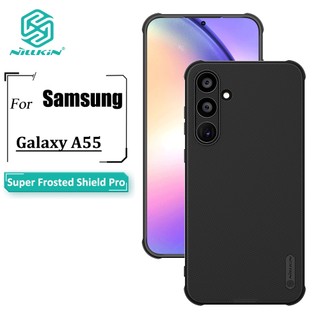 Ốp điện thoại Nillkin bằng TPU + PC siêu mỏng mặt nhám chống sốc/dấu vân tay cho Samsung Galaxy A55 5G