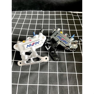 [ Heo dầu phanh đĩa kèm pát lắp VARIO/ VISION/ CLICK đĩa 260-267mm ]__Heo dầu NISSIN A100 4pis lỗ trụ 6-8 Kèm Pát CNC