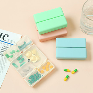  Hộp Đựng Thuốc Mini 7 Ngày Gấp Từ Tính Có 5 Màu Chia 7 Ngăn Du Lịch Tiện Lợi Đa Năng 