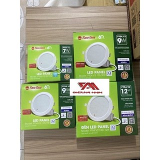 Đèn led panel âm trần 7w - 9w - 12w ánh sáng trắng - vàng - 3 chế độ màu