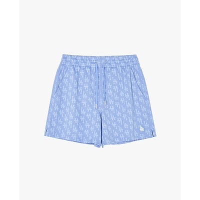 MLB - Quần short ngắn nữ lưng thun Monogram_3FSPMA143-07CBL