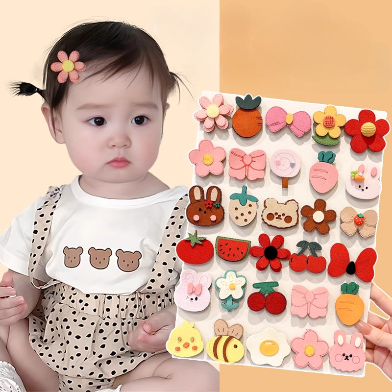 Miếng dán cắt tóc kẹp tóc cho bé gái dễ thương cho bé không làm tổn thương tóc