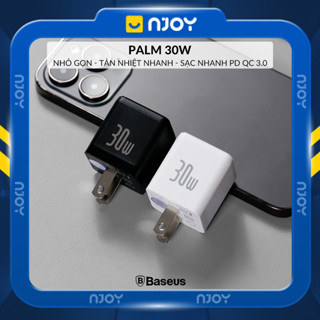Củ Sạc Nhanh 30W Baseus Palm Chân Cắm Type C Hỗ Trợ Qc Pd 3.0 Cho iPhone 16 Pro Max 15 14 Samsung