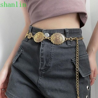 Chuỗi cơ thể kim loại shanlin, khắc chuỗi thắt lưng phong cách bohemian, trang sức thắt lưng thời trang trang sức thắt lưng trang sức cơ thể trang phục phụ kiện