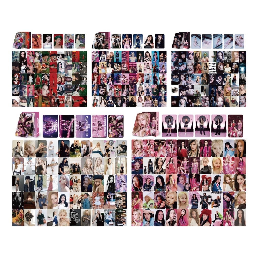 Set 55 Tấm card Hình Nhóm Nhạc blackpink Thẻ