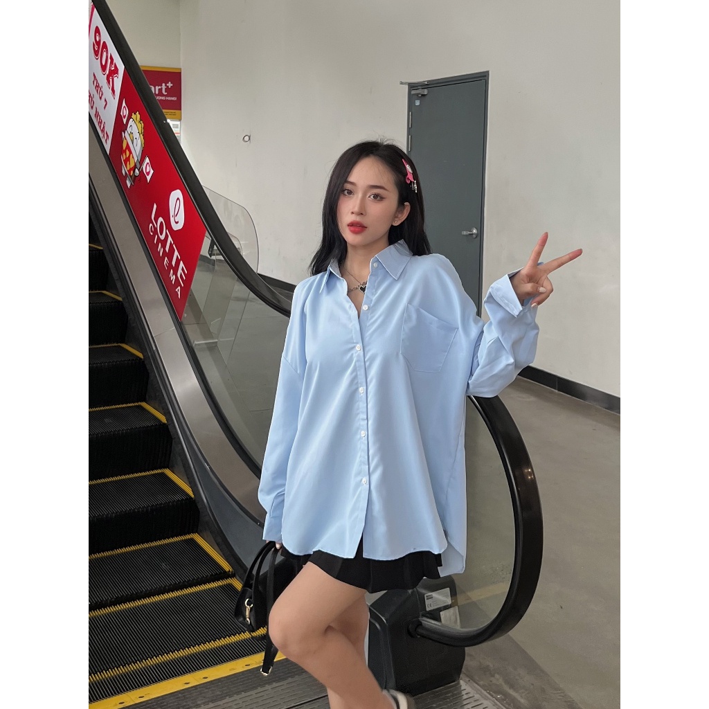 ÁO SƠ MI nữ hở vai dài tay,  Aokhoetvai3469_6K3