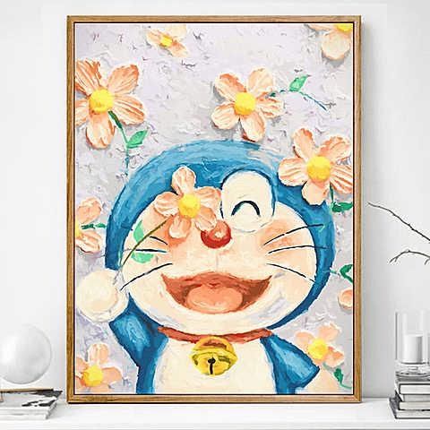 Doraemon Bộ Tranh Thêu Chữ Thập Họa Tiết Hoạt Hình Doremon 2023