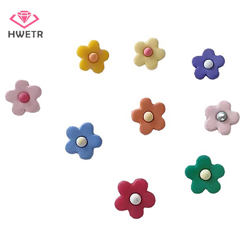 Set 2 Trâm Cài Áo Hình Bông Hoa Nhỏ Xinh Nhiều Màu Mới