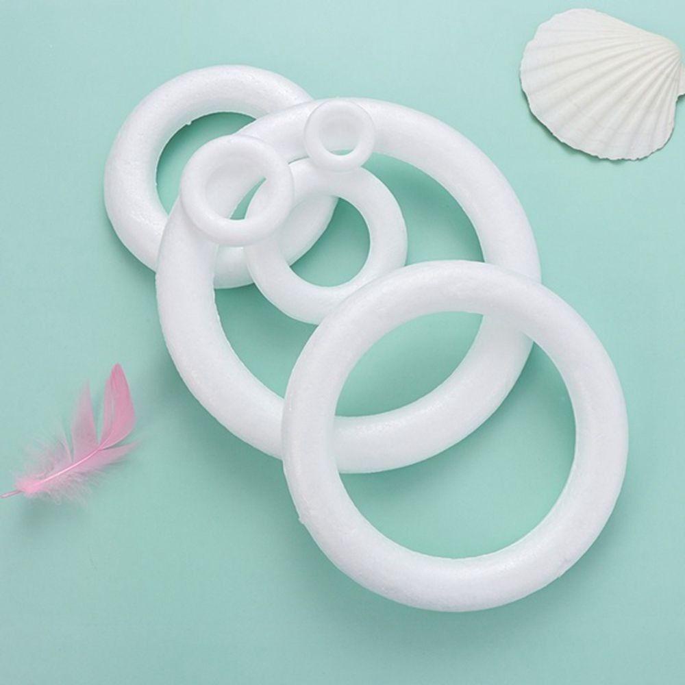 Muvako Khuôn Xốp polystyrene Hình Tròn Màu Trắng Trang Trí Giáng Sinh diy