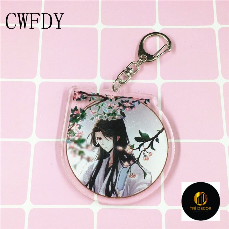 Móc khóa Chibi HUSKY Và Sư Tôn Mèo Trắng Của Hắn Arcylic His Master White Cat dễ thương Mặc Nhiên x Sở Vãn Ninh