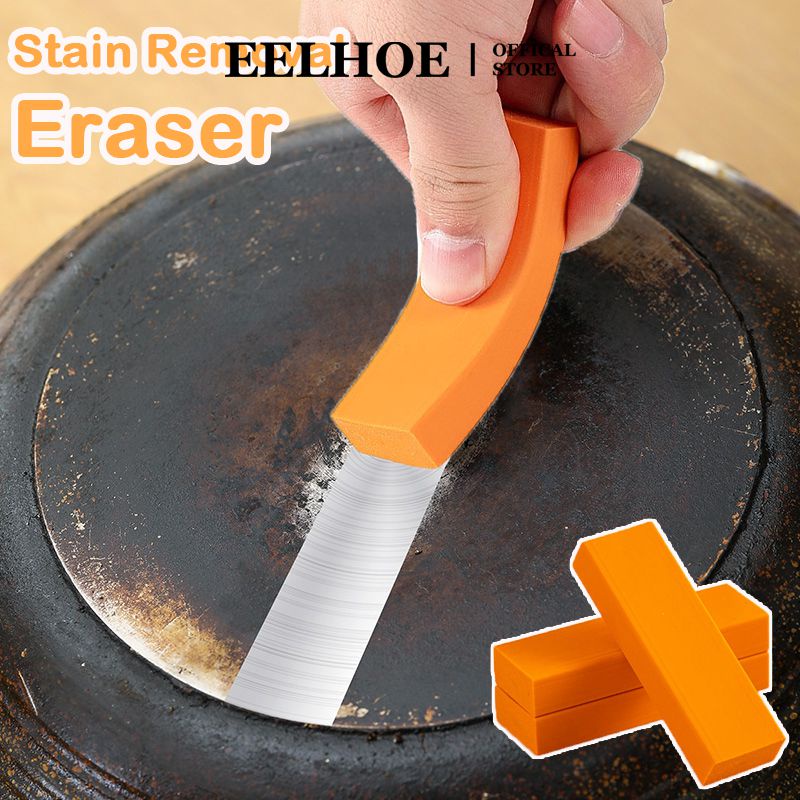 EELHOE Đa Chức Năng Làm Sạch Vết Rỉ Sét Tẩy Kính Phòng Tắm Tẩy rỉ sét Cao Su Gia Dụng Nhà Bếp Dụng Cụ Vệ Sinh Cân Nhà Bếp Bàn Chải Chống Rỉ Sét miiki_vn