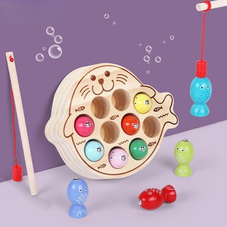 Bộ đồ chơi câu cá nam châm bằng gỗ cho bé