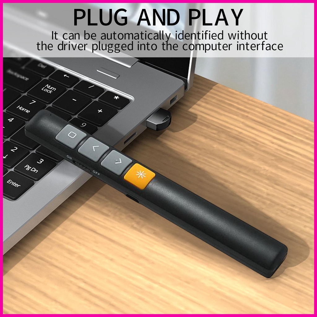 Remote Điều Khiển Máy Chiếu 4 Nút Bấm Không Dây usb