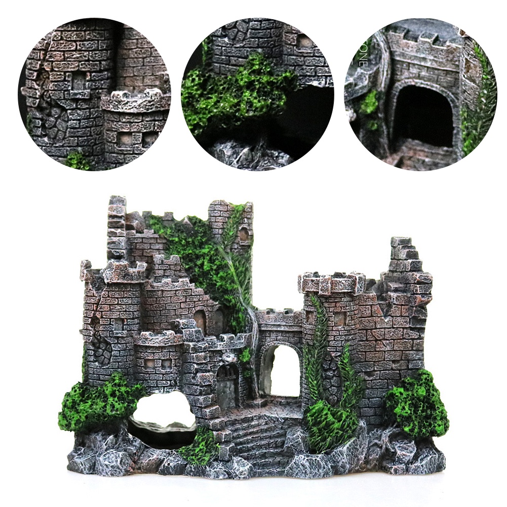 Lâu Đài Giả Trang Trí Bể Cá