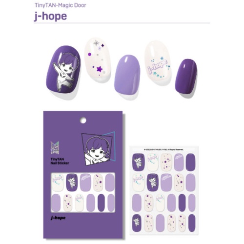 *BIG SALE LAST CHANCE*  BTS Gel Nail Sticker *Random Box* -Magic Door , Nail Art Sticker, Korea, RM, JIN, JIMIN, SUGA, J-HOPE, JUNGKOOK, V