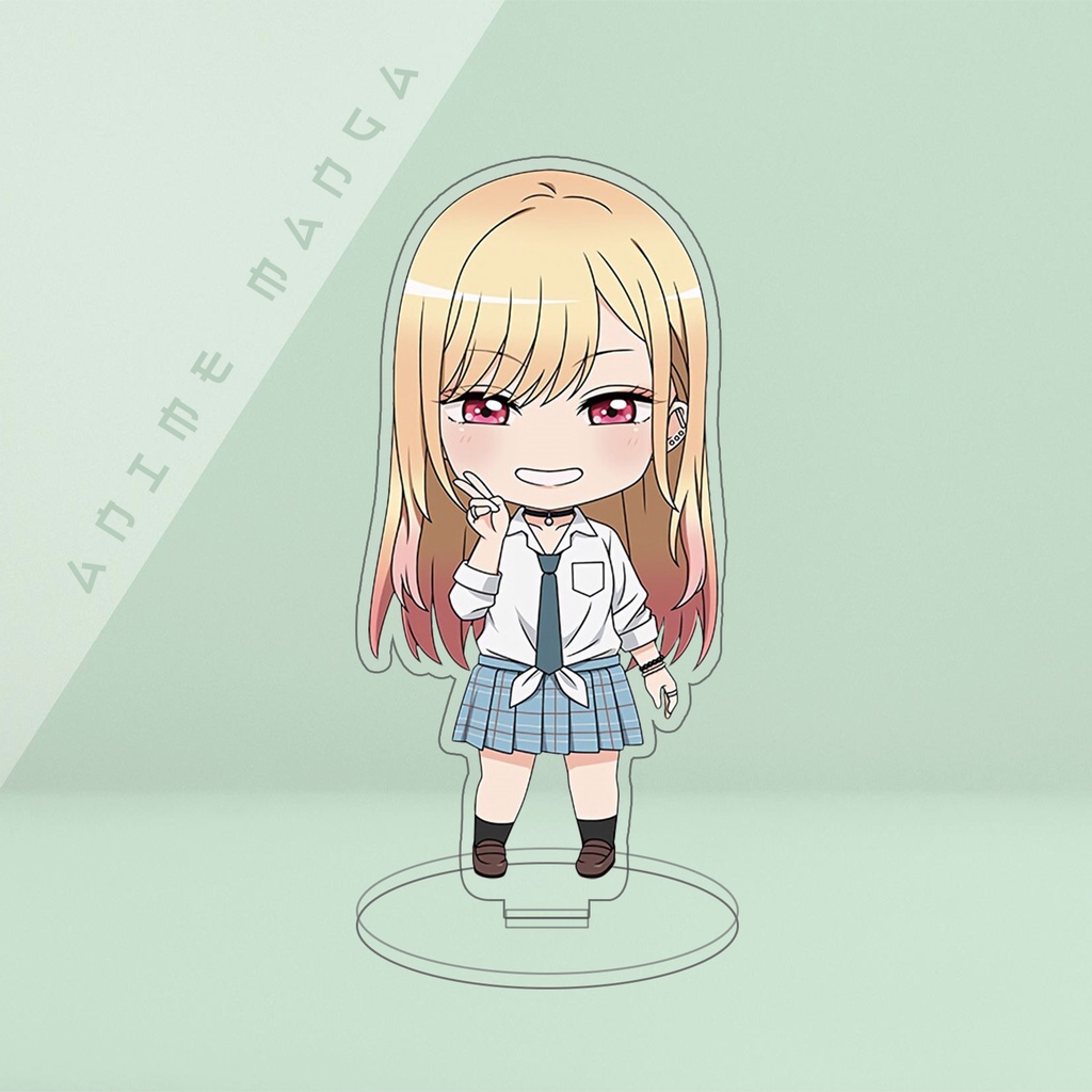Mô Hình Standee Anime My Dress-Up Darling Marin Kitagawa Marin Chất liệu Acrylic trang trí góc học tập
