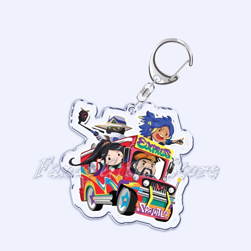 Móc khoá Cute Game Valorant Acrylic Keychain Ett Sova Cypher Man Key Chain Phụ Kiện Trang Trí Túi xách Balo