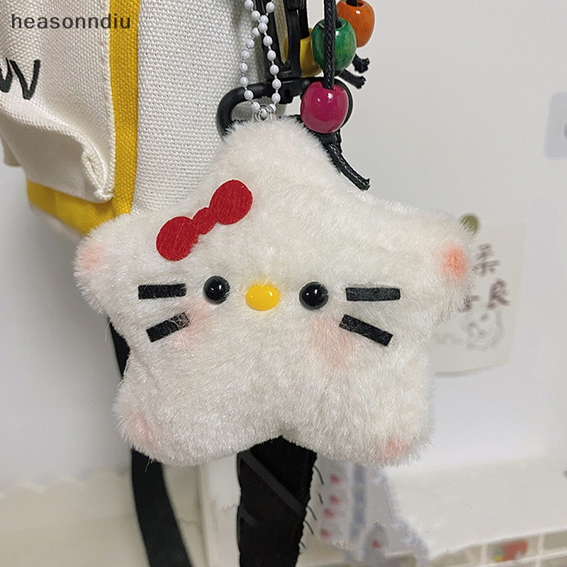 Masonndiu Móc Chìa Khóa Hình Mèo hello kitty Nhồi Bông Dễ Thương diy