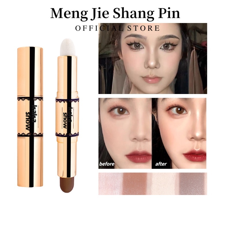 Thanh che khuyết điểm MENGJIESHANGPIN dạng bút chì lỏng không thấm nước làm sáng kem nền/bắt sáng tạo khối cho mặt