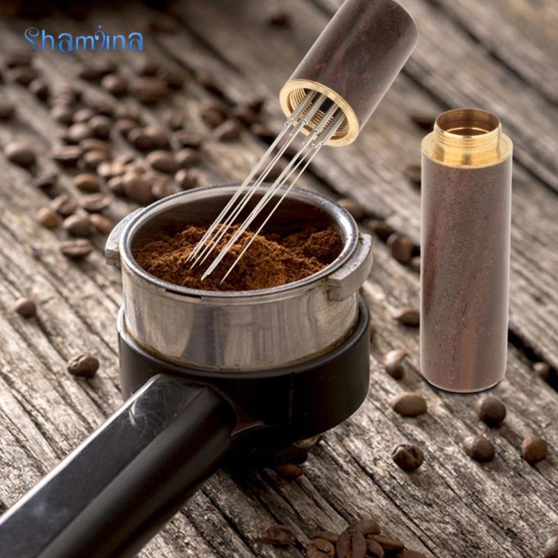 Shamjina Máy Khuấy Cà Phê Espresso Cà Phê Tam Giác Thép Không Gỉ Kim Espresso Tam Cà Phê Phân Phối Bột Cho WDT Dụng Cụ