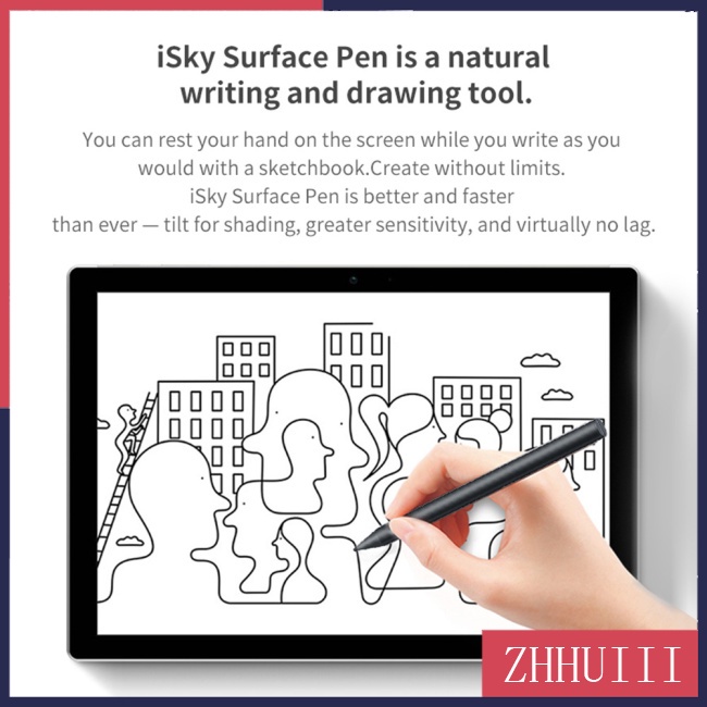 Bút Cảm Ứng Từ Tính jt 4096 Cho surface pro 3 / 4 / 5 / 6 / 7 pro x tablet