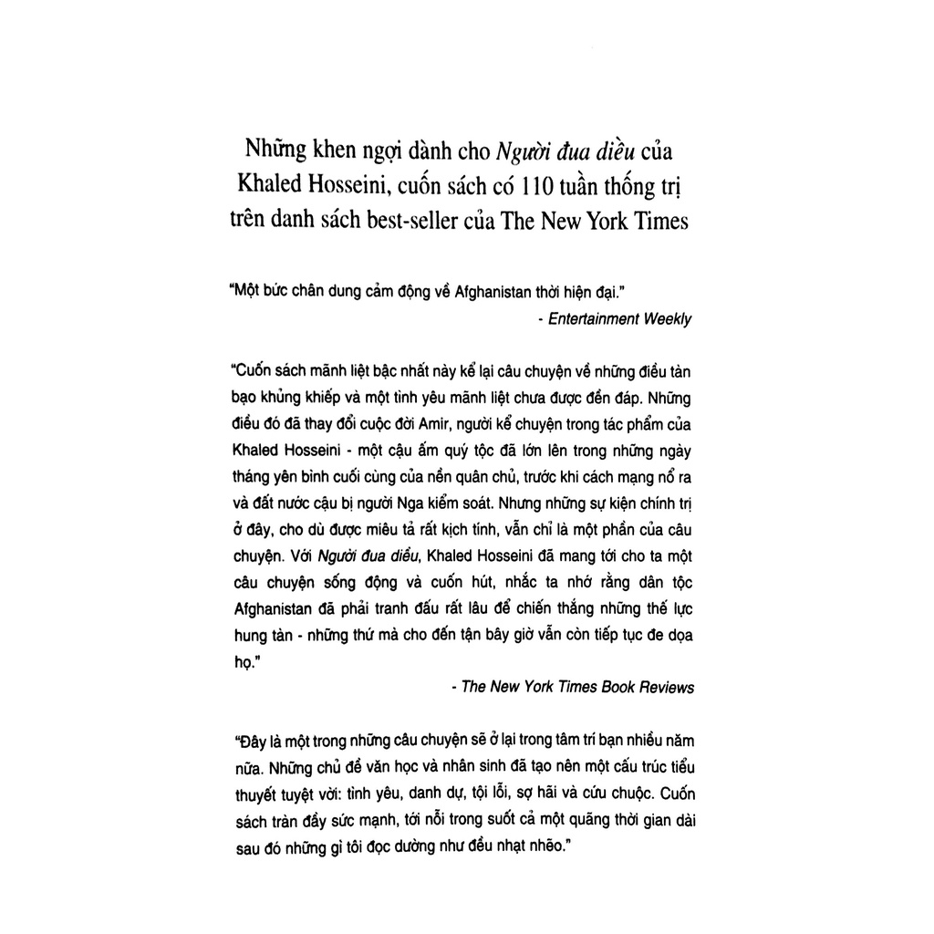 Sách - Người đua diều   - Nhã Nam