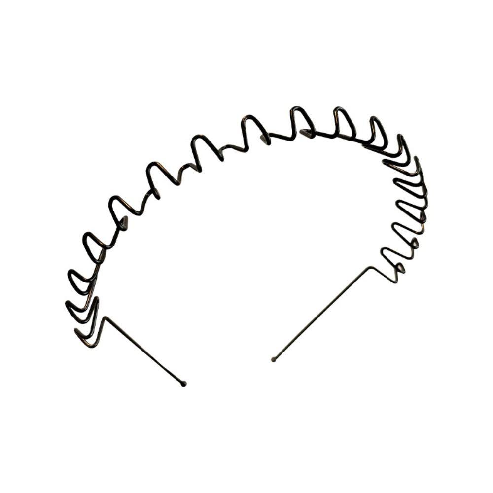 Jeniferdz Băng Đô Kim Loại Mỏng Hai Lớp Hình Gợn Sóng Đơn Giản Đàn Hồi Cho Nam Nữ / Bé Gái