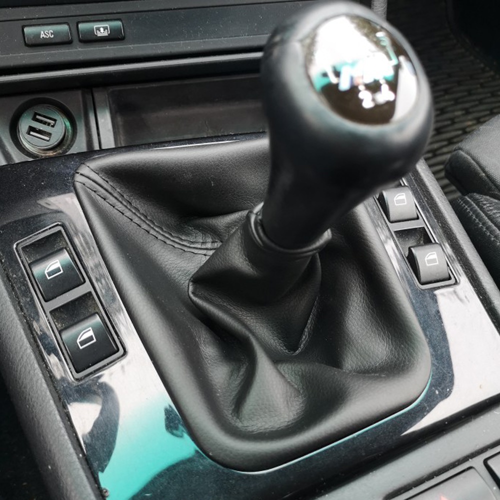 Da Ốp Bọc Cần Số Xe Hơi bmw e30 e36 e39 e46 e81 e82 e87 e88 e90 e91 e92 e93 Bằng Da Màu Đen