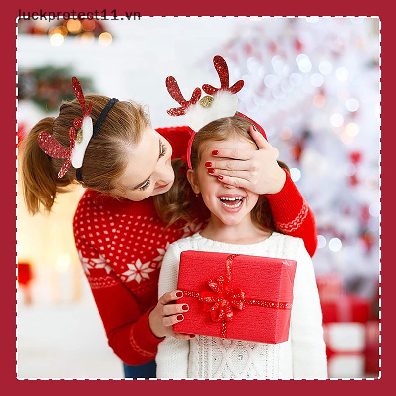 Băng Đô Cài Tóc Hình Sừng Hươu Giáng Sinh 2023 # Cho Nữ