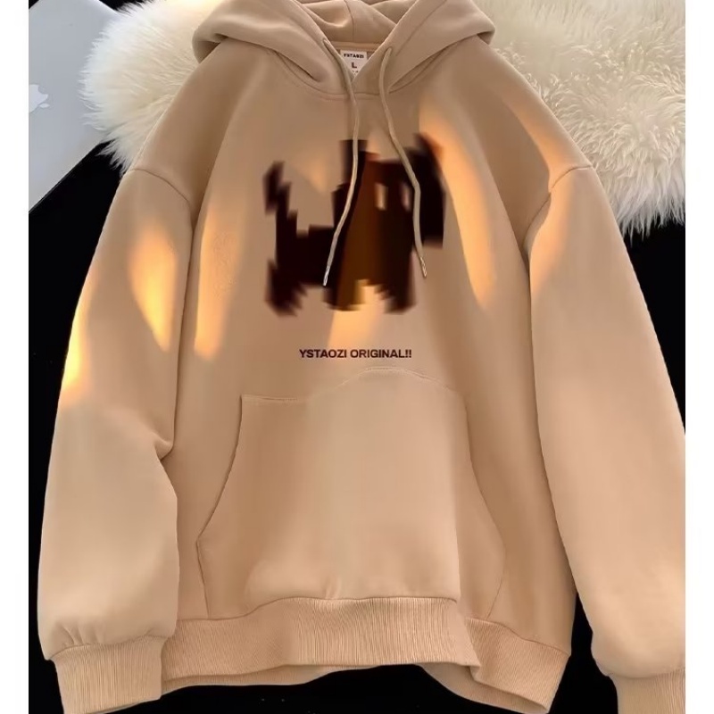 Áo hoodie In Họa Tiết Hoạt Hình Phong Cách hip hop Đường Phố Hàn Quốc Thời Trang Mùa Đông Dành Cho Nam m-8xl
