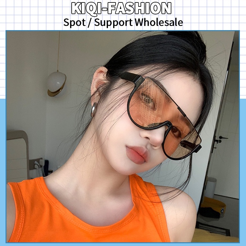 (KIQI-FASHION) COD Thời Trang Kính Mát Gọng Kim Loại Chống Tia uv400 Phong Cách vintage
