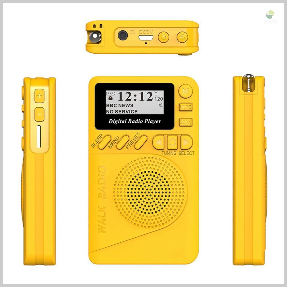 LCD Display Pocket DAB Digital Radio - Mini Radio Set for Clear Sound and Convenience