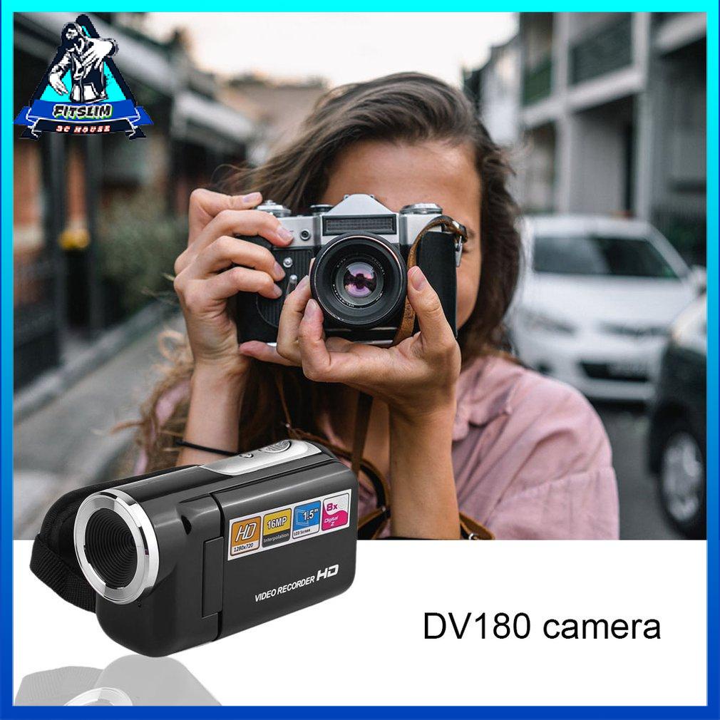 Dv180 Camera Black 16Mp Mini Video With 1.5" Tft Screen 8X Digital Zoom