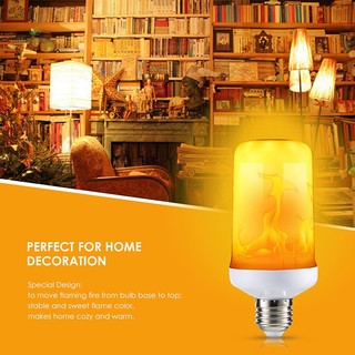 Bóng Đèn led e27 5w 4 Chế Độ Hiệu Ứng Ngọn Lửa Trang Trí