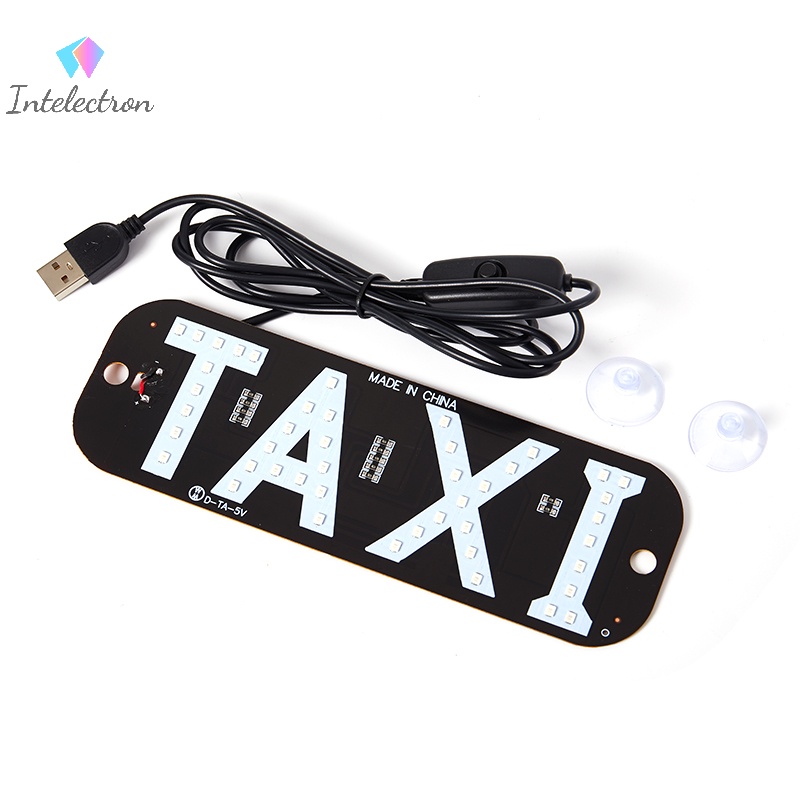 Đèn led Chiếu Biển Báo taxi 12v 444} Có Công Tắc Cho Xe Hơi