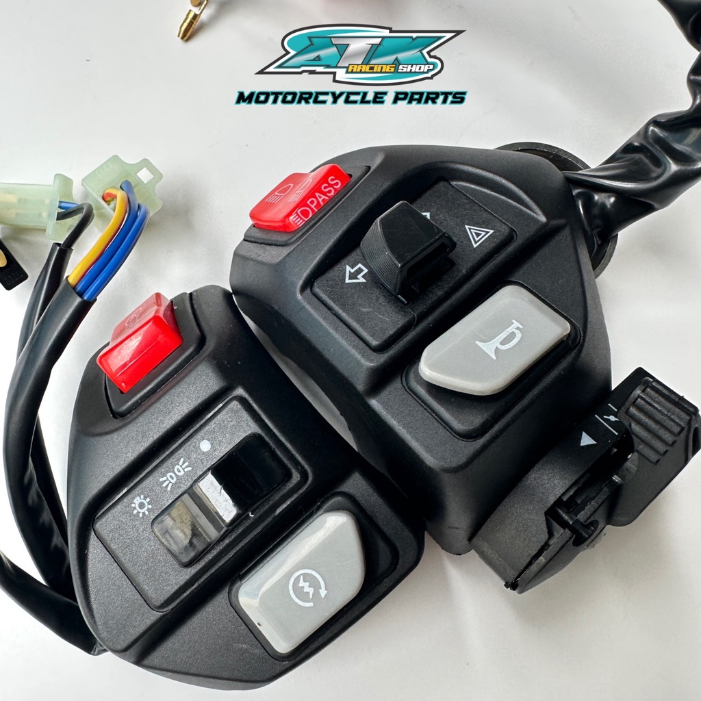 Cùm NVX gắn xe Exciter 135 đã mod sẵn full chức năng ,Bassing ,hazard ,tắt máy có dây kéo e