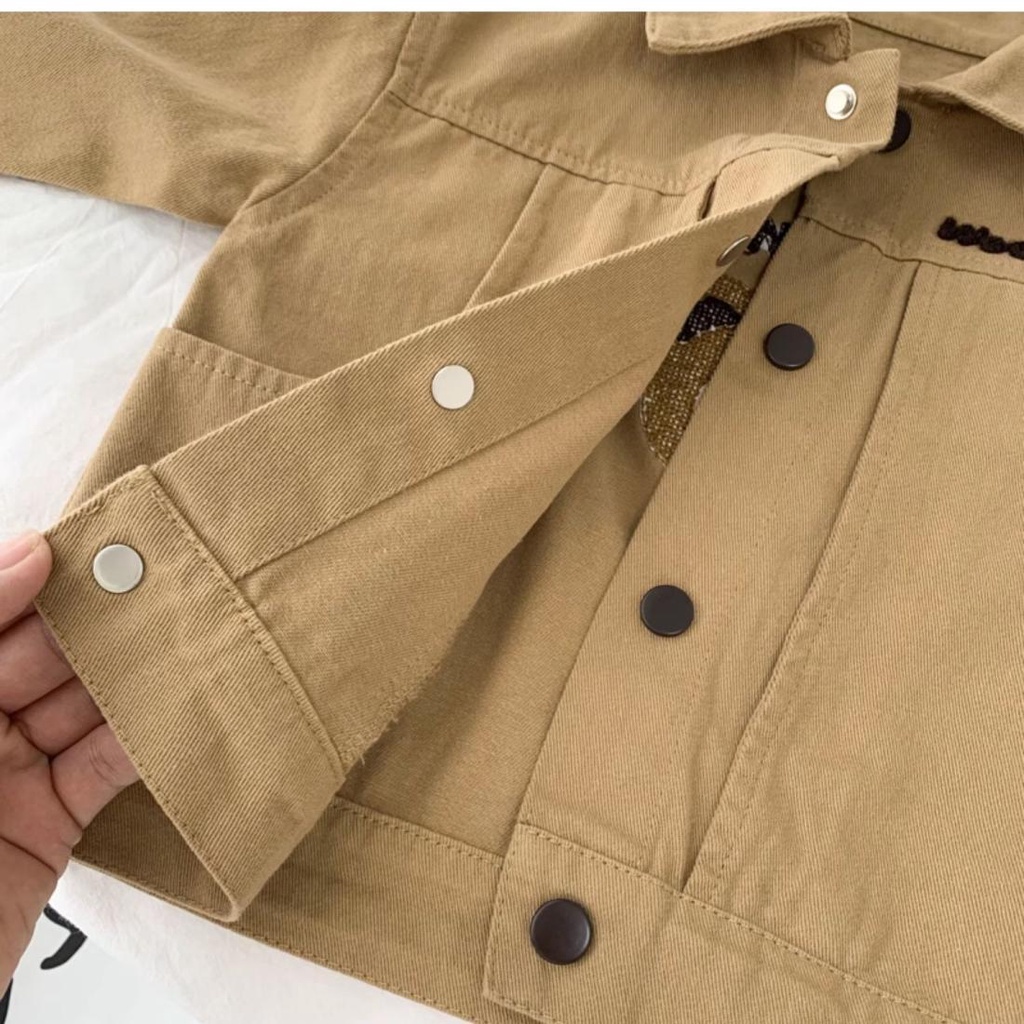 Áo Khoác Mùa Thu Bằng cotton Tinh Khiết Phong Cách Mới Dễ Phối Đồ Cho Bé Trai