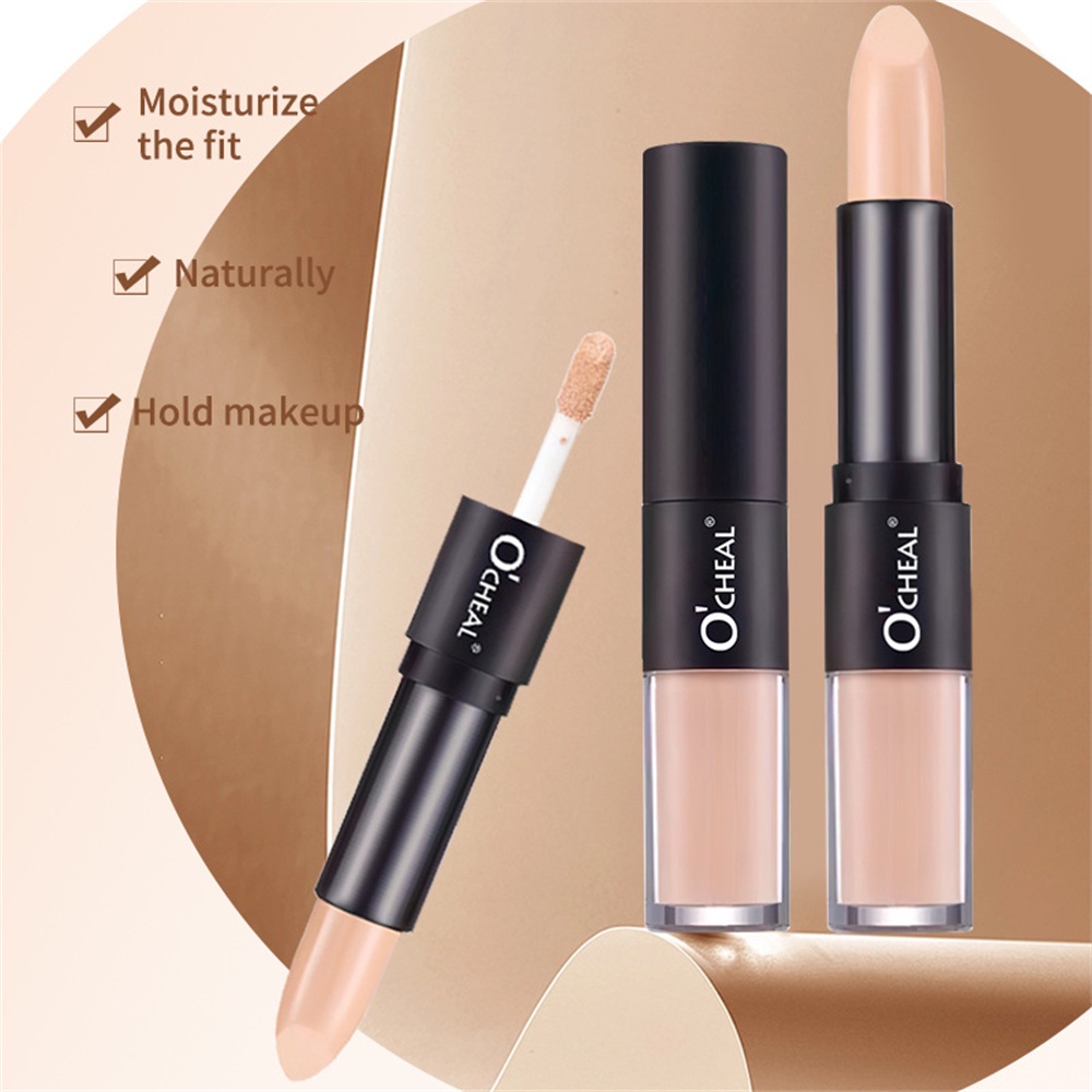 OCHEAL Trang điểm Kem che khuyết điểm hai đầu phổ biến Lip Primer Eye Dark Circles Cover Tattoo
