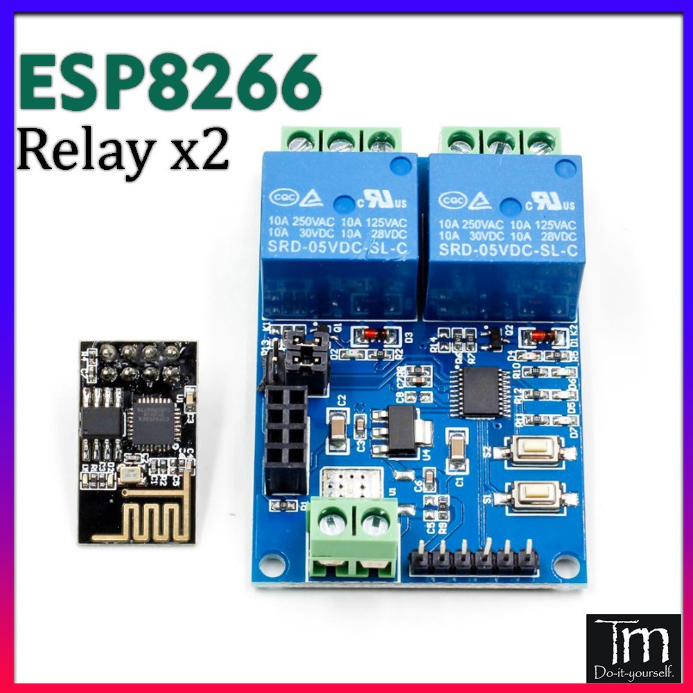 Modul Relay ESP8266 Mini 2 Kênh 5V Cho IOT