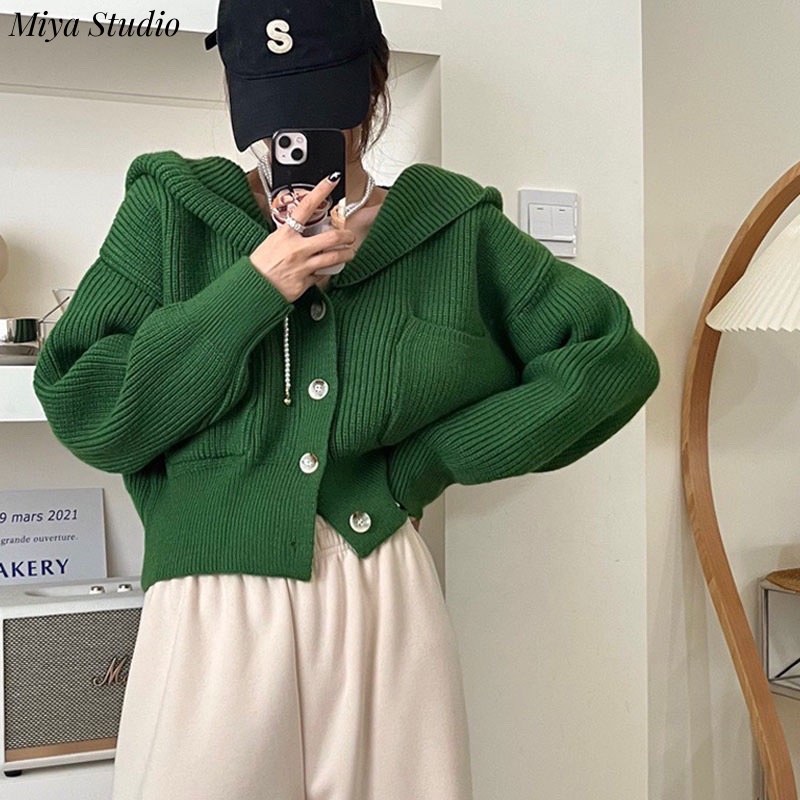 Miya Studio Áo Len áo khoác cardigan phổ biến Cổ điển Stylish Fashion WMY2392Y0038Z230923